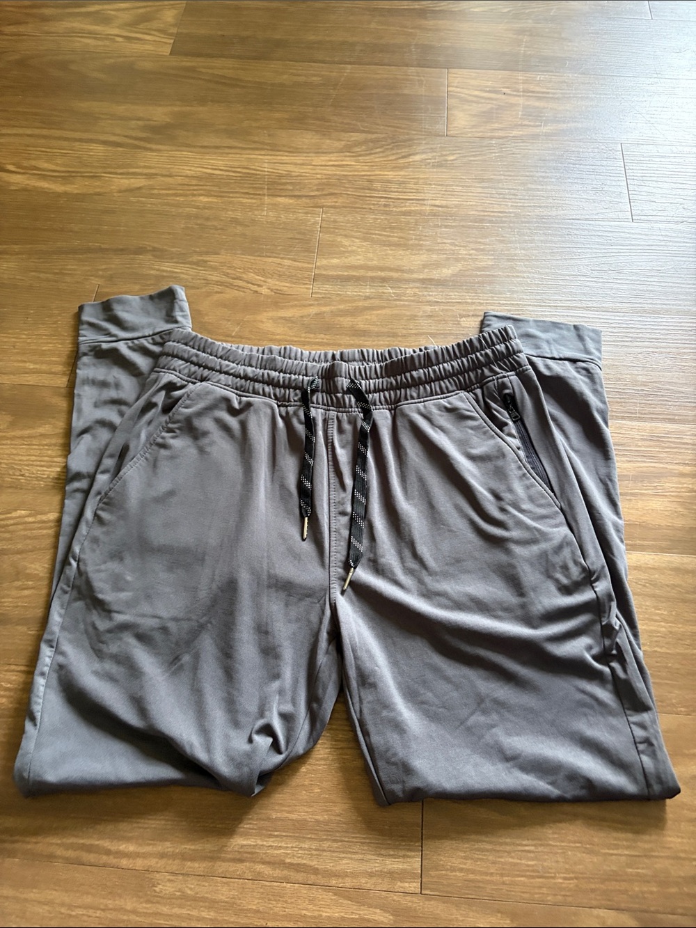 Men's Gray Drawstring Active Jogger Pants